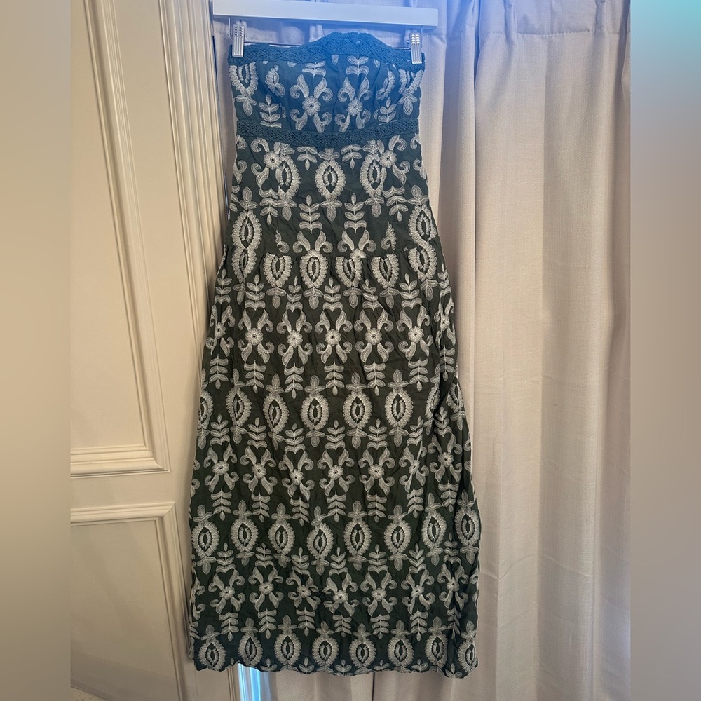 Zara - Green/white dress